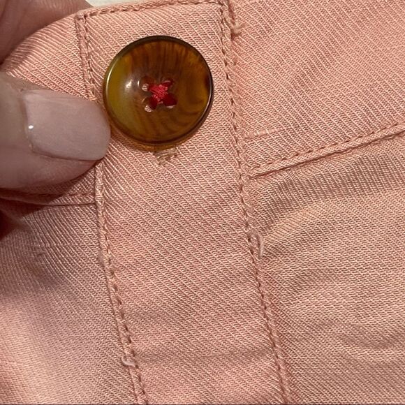 Anthropologie Maeve Peach Off The Shoulder Blouse, Size 10 - Picture 6 of 11
